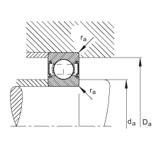 S 6201-C-2Z, ă(ni)Y(ji)(gu)C (j) DIN 625-1 ˜ʵҪߴɂ(c)g϶ܷ
