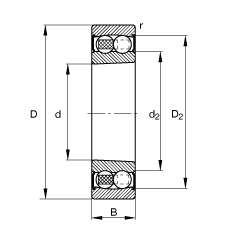 {(dio)S 2206-K-2RS-TVH-C3, (j) DIN 630 (bio)(zhn)Ҫߴ, FףF 1:12ɂ(c)ܷ