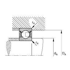 S 61906-2Z,  DIN 625-1 ˜ʵҪߴ, ɂg϶ܷ