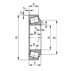 AFLS T4DB200, (j) DIN ISO 355 ˜ʵҪߴ磬ɷx{(ji)Ɍ