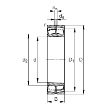 {(dio)ĝLS 22232-E1-K, (j) DIN 635-2 (bio)(zhn)Ҫߴ, FF 1:12