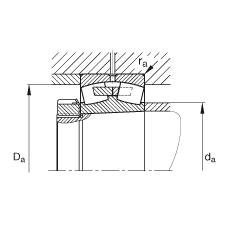{(dio)ĝLS 22256-B-K-MB, (j) DIN 635-2 ˜ʵҪߴ, FF 1:12