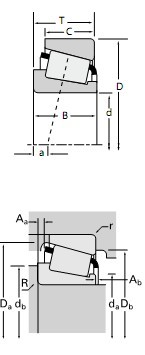 TIMKEN 單列圓錐滾子軸承LL244549/LL244510樣本圖紙